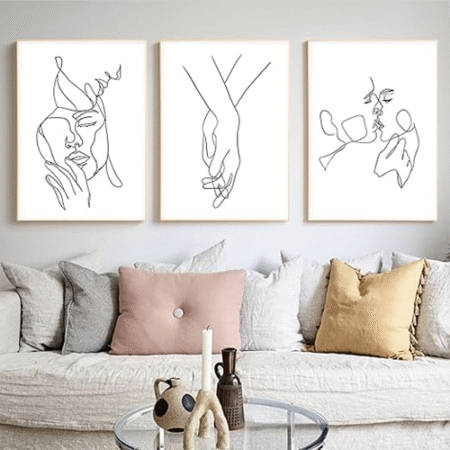 BACKYMRART Minimalist Line Art