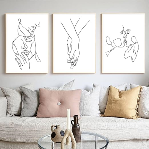 BACKYMRART Minimalist Line Art