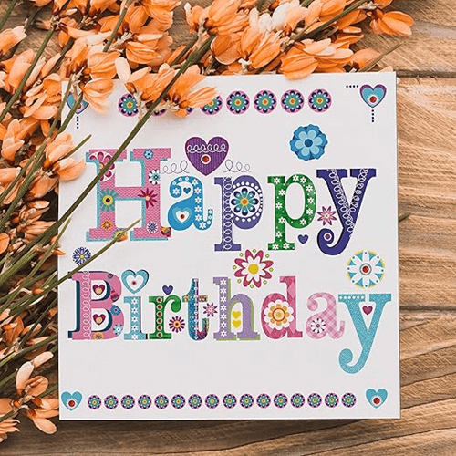 SVM CRAFT® Mini Happy BIrthday cards- Happy Birthday Card