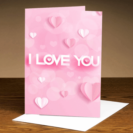 Personalised I Love You Greeting Card