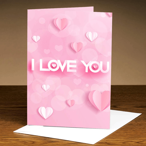Personalised I Love You Greeting Card