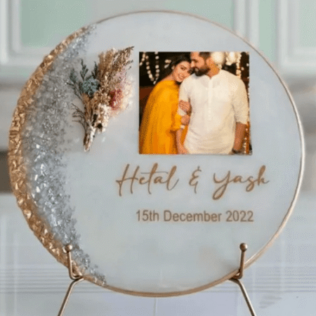 Resin Photo Frame for Home Decor Personalized Gift