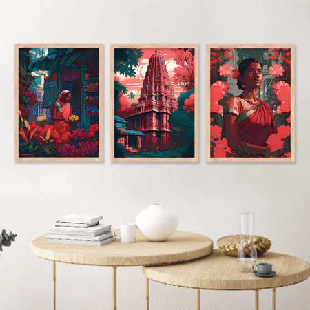 Traditional Art Print for Living Room Bedroom Home and Office Wall Decor